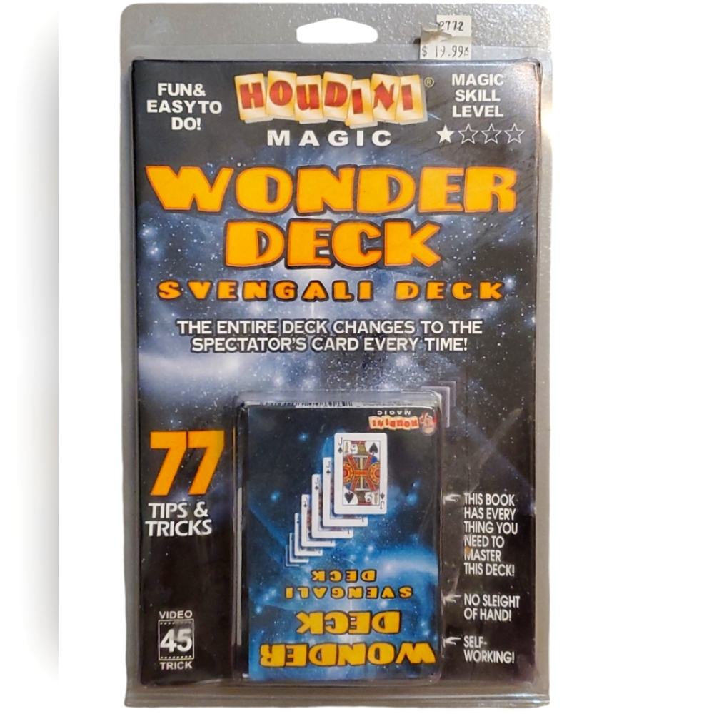 Houdini Magic Wonder Deck Svengali Deck Bicycle Card Deck - New